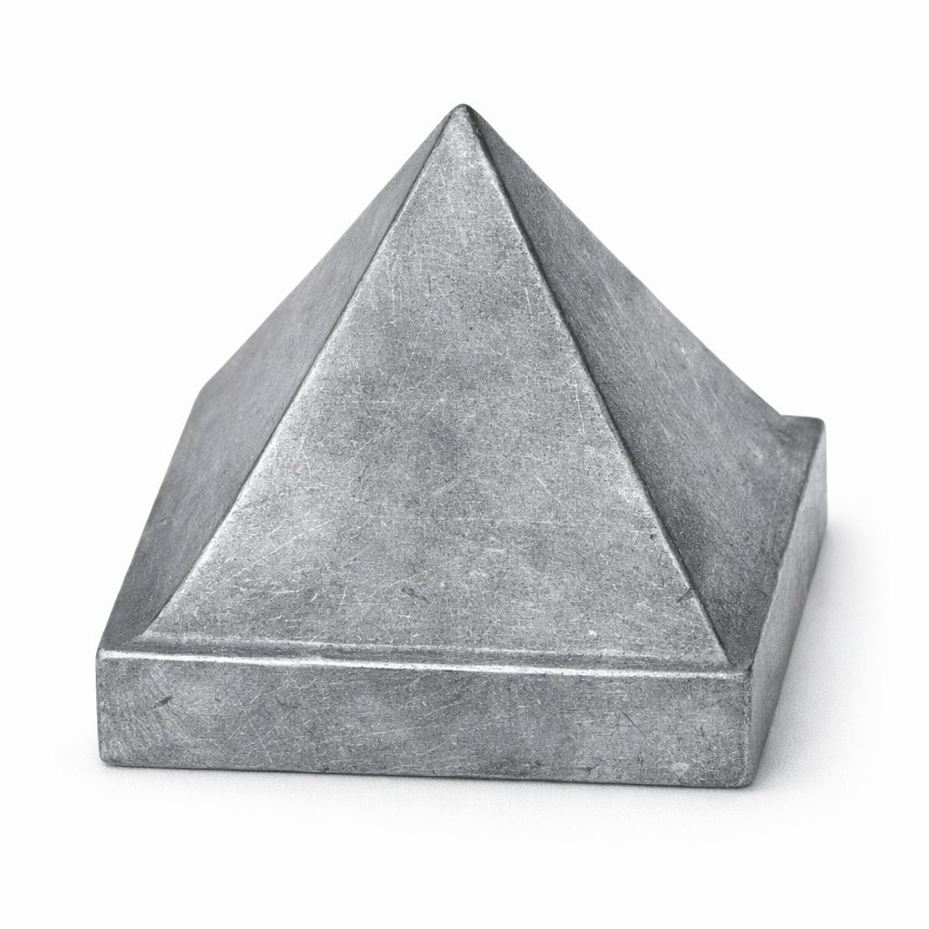 Solid Lead Metal Pyramid Vastu Remedy for South West Direction Balance, Health Stability and Wealth Support for Home Entrance, Main Door and Kitchen Placement | 7.6 cm | 280 g