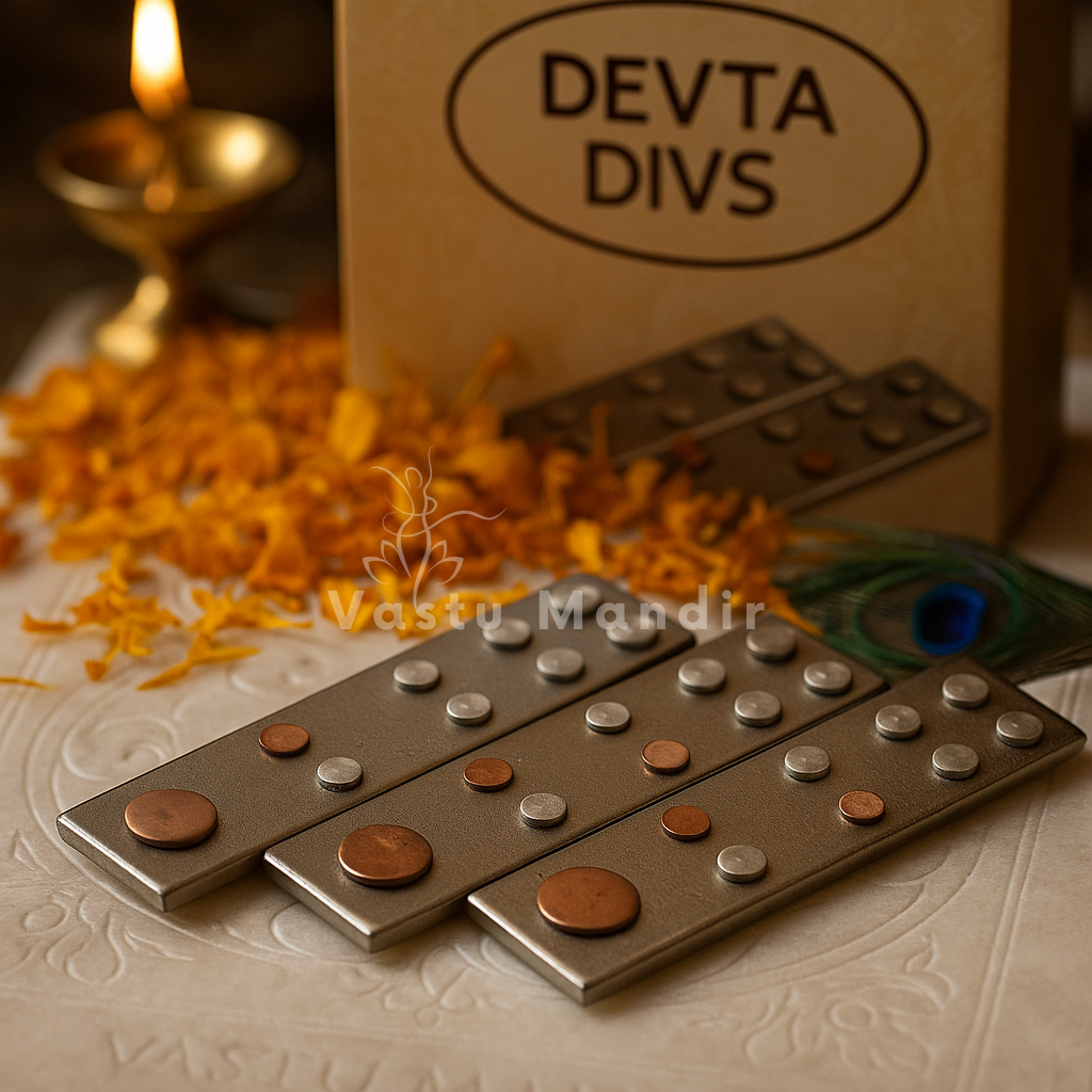 Devta Div Metal Remedy Sacred Direction Zone Activation & Vastu Correction Plates | Vastu Mandir