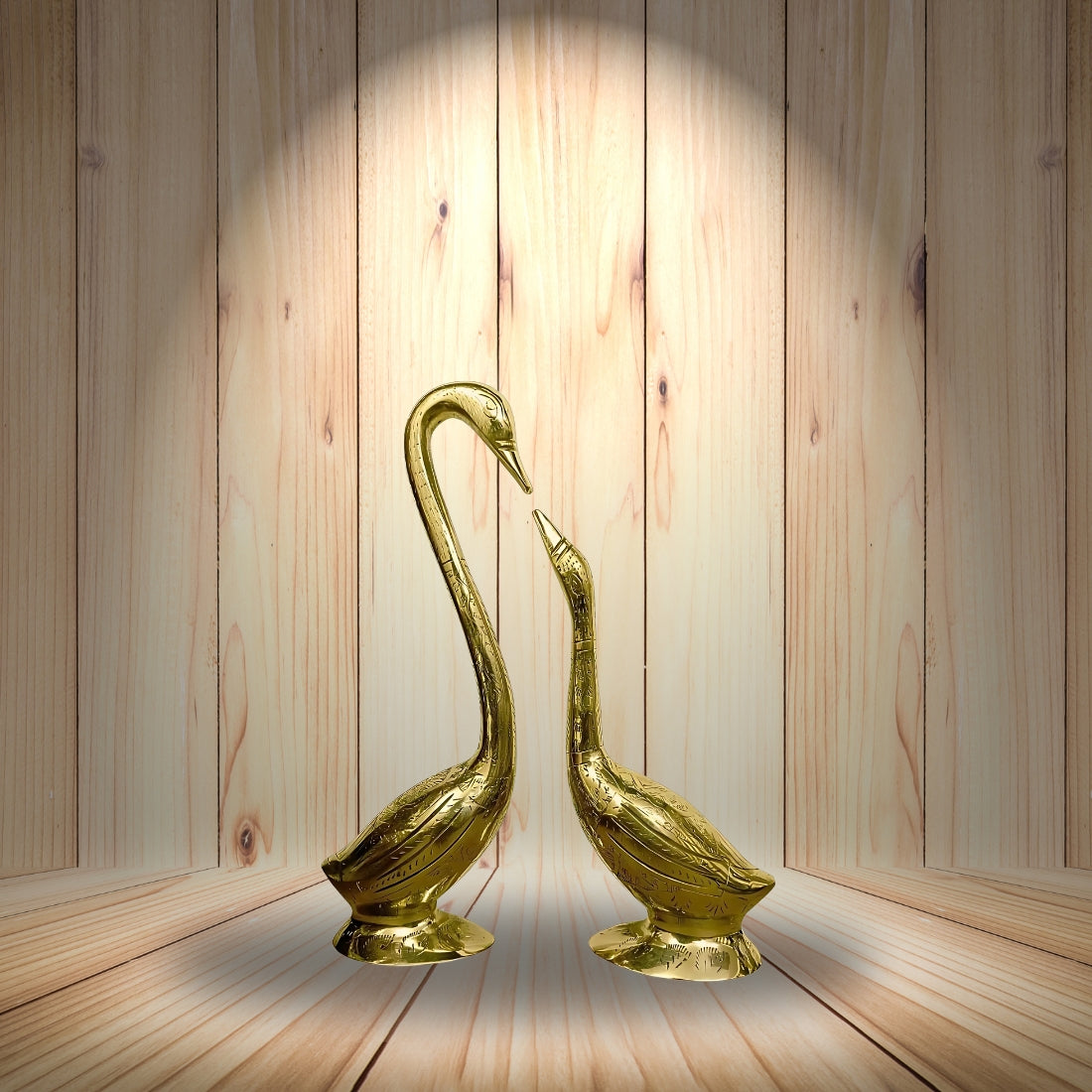 vastu mandir swan pair, vastu mandir brass pair of swan, love of swan pair, vastu brass idol, brass items, home decor, table showpiece