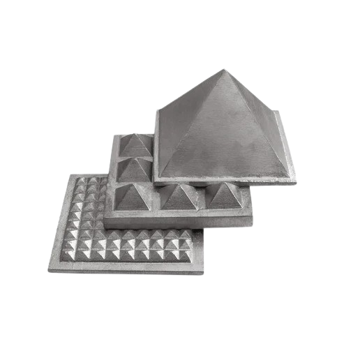 3-Layer Zinc Vastu Pyramid – Vastu Remedy for North-East Health & Energy | 7.6 cm | 500 g