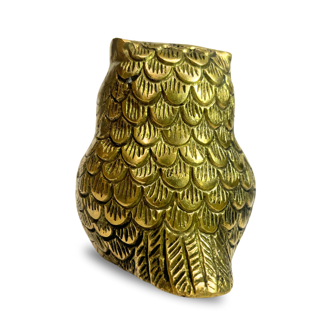 vastu mandir owl, vastu mandir brass owl, vastu mandir brass idol, brass items, home decor, table showpiece