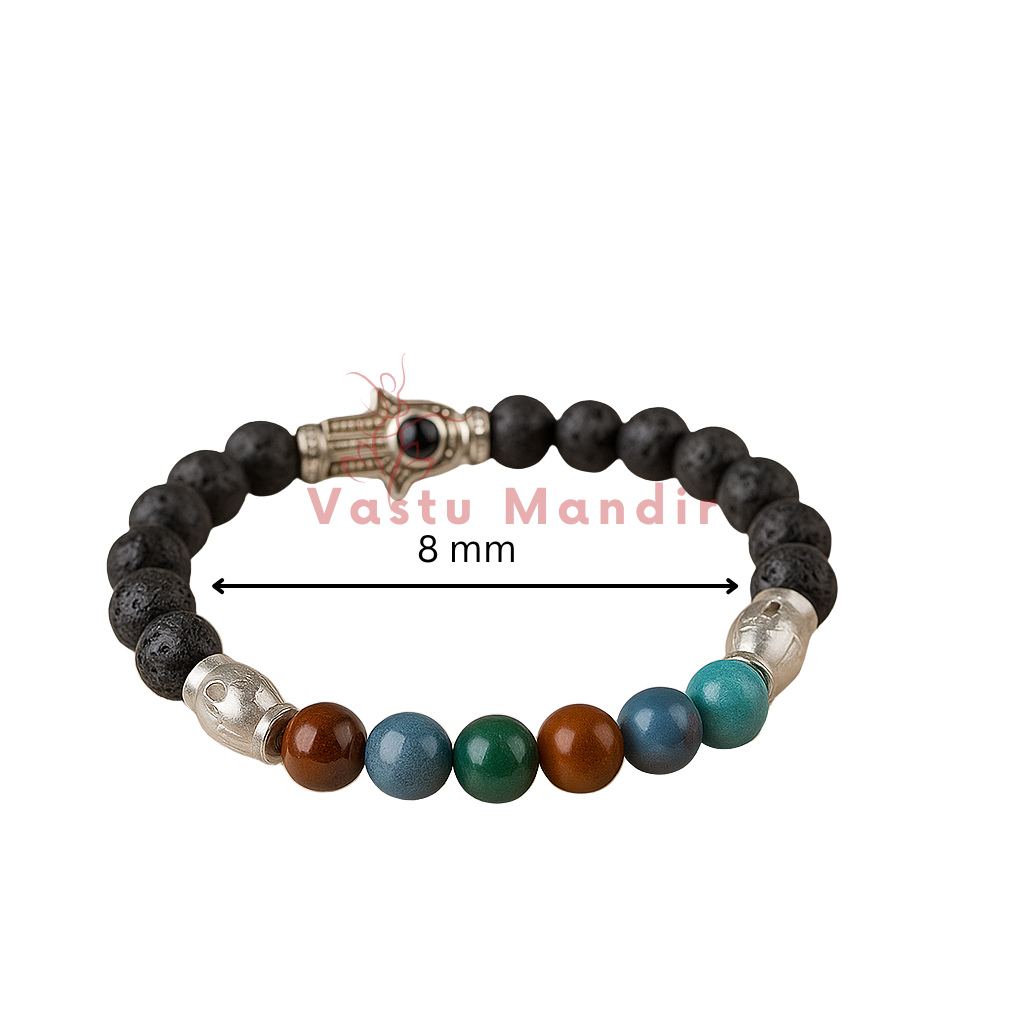 Premium Multi-Stone Healing Bracelet, Vastu Remedy for Blood Pressure & Stress Relief