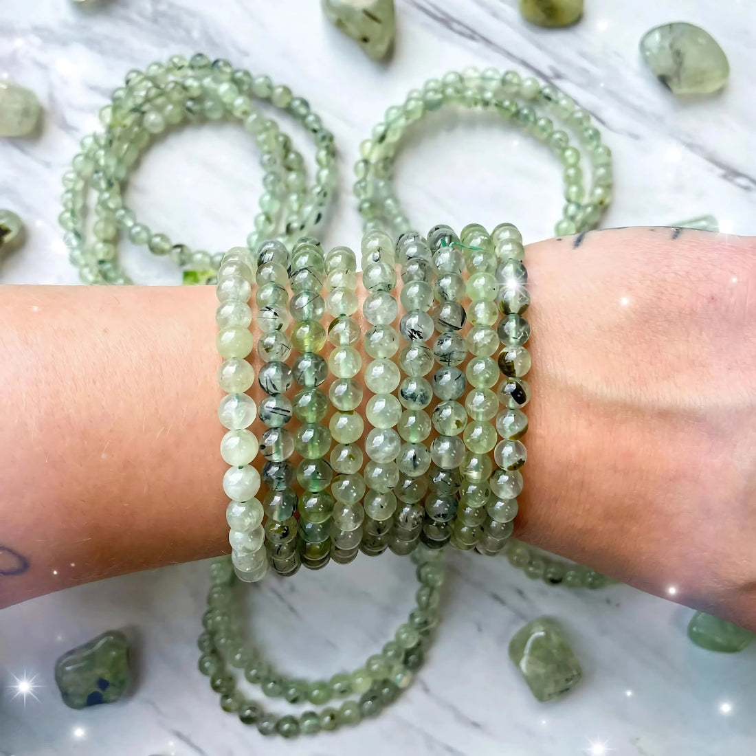 prehnite bracelet, bracelet for protection, vastu mandir prehnite bracelet, crystal stone bracelet, bracelet for vastu, luxury crystal bracelet, modern bracelet