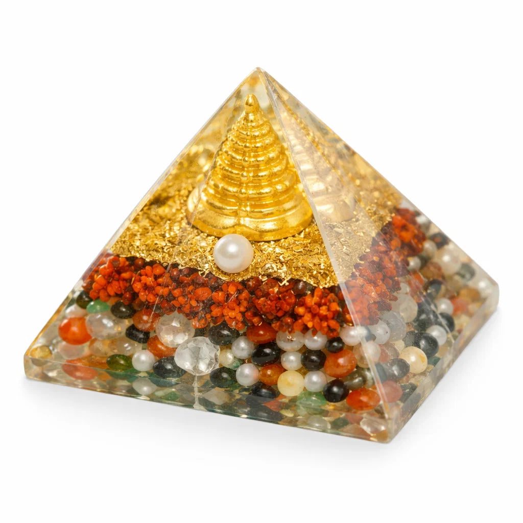 Navgrah Pyramid – side profile showing the pyramid height and slope