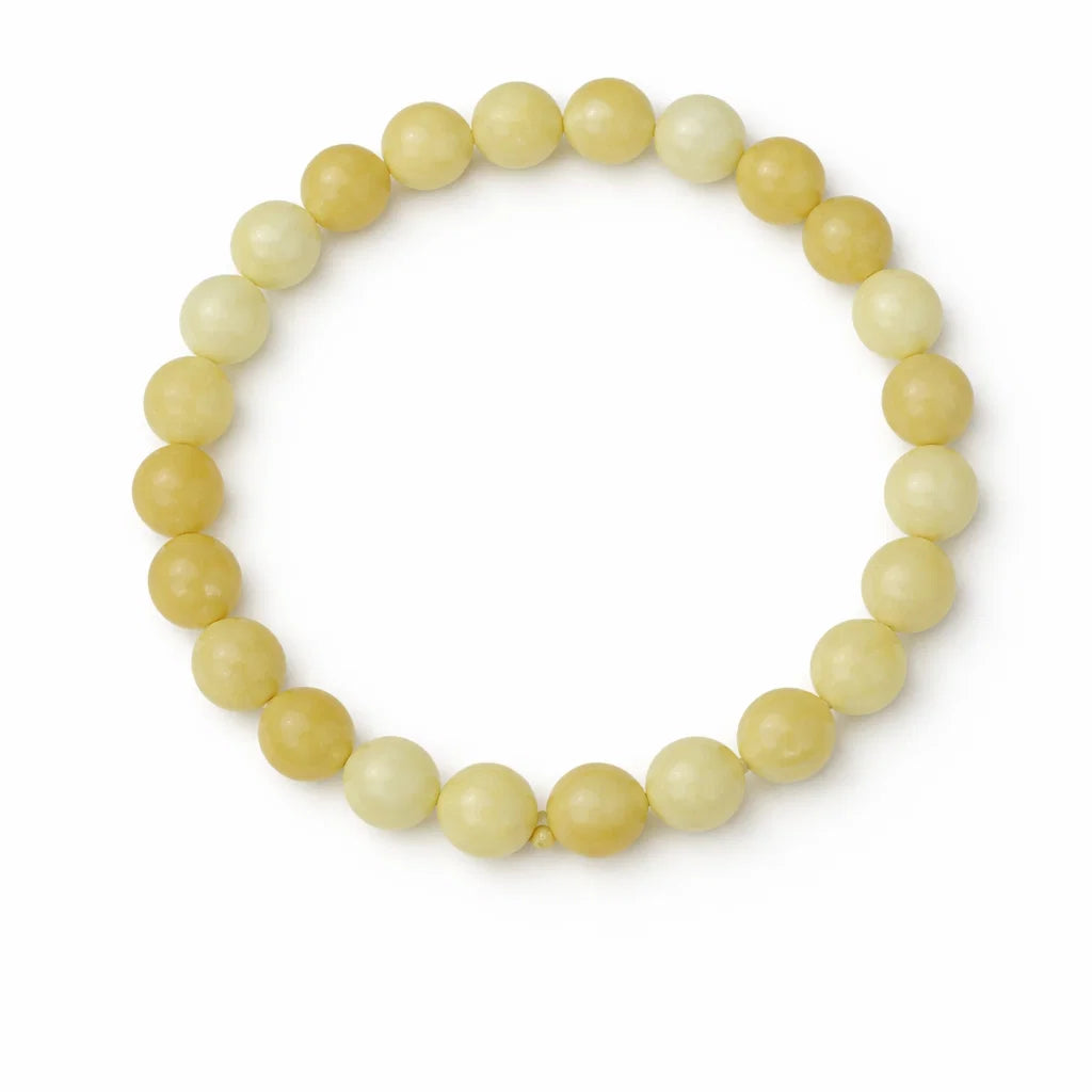 Premium Natural Calcite 8mm Bead Bracelet, Vastu Remedy for Clarity & Joy