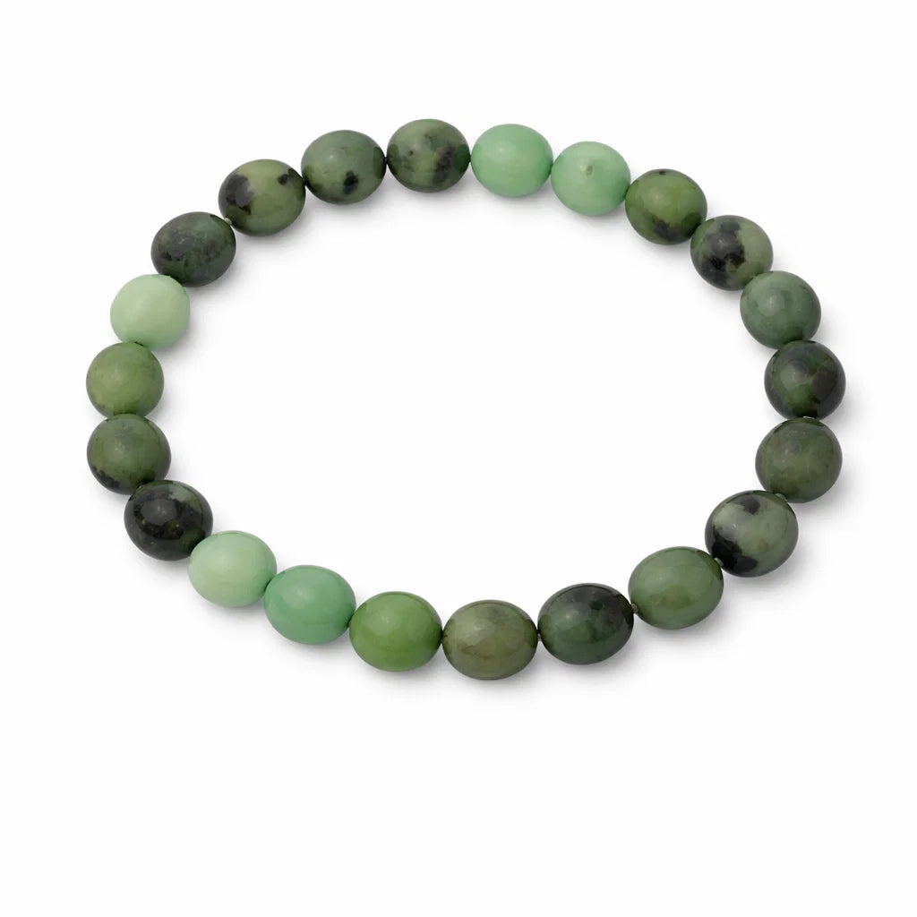 Natural Chrysoprase Crystal Bracelet – Vastu Remedy for Emotional Balance & Creative Expression | 8mm Power Beads