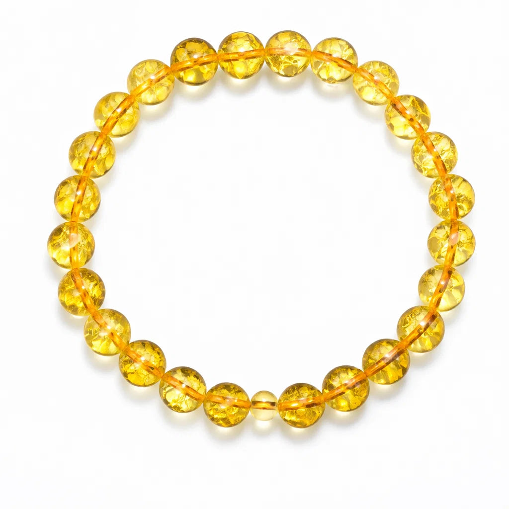 Hydro Citrine Crystal Bracelet – Vastu Remedy for Positive Energy & Focused Manifestation | 8mm Beads