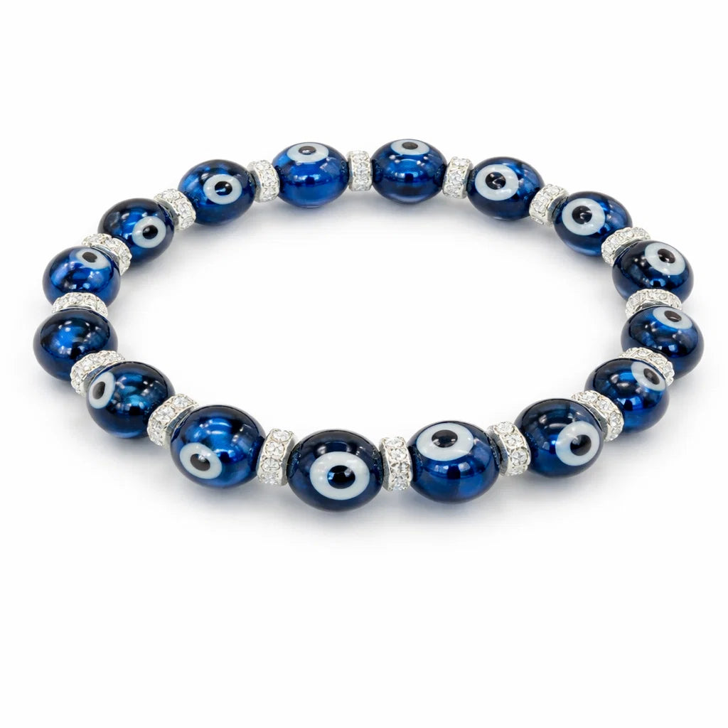 Evil Eye Protection Bracelet 10mm – Vastu Remedy to Ward Off Negativity & Bad Vibes