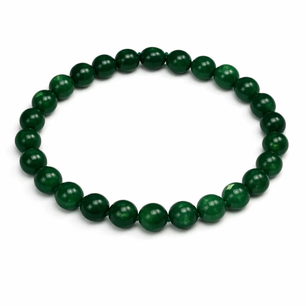 Natural Green Jade Crystal Bracelet – Vastu Remedy for Abundance & Protective Harmony | 8mm Beads