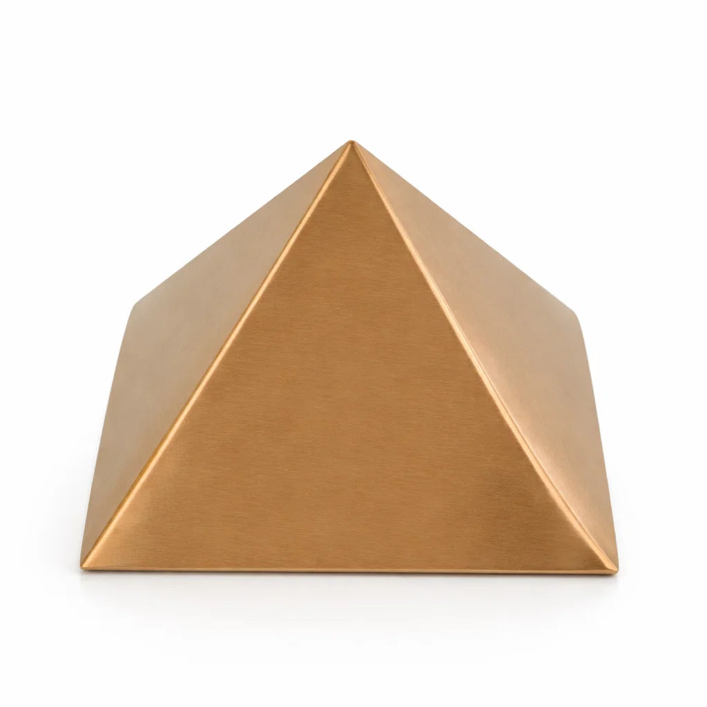 Hollow Copper Pyramid Vastu Remedy for Energy Correction, Space Purification and Healing Balance for Home, Office and Meditation Use | 7.6 cm | 160 g