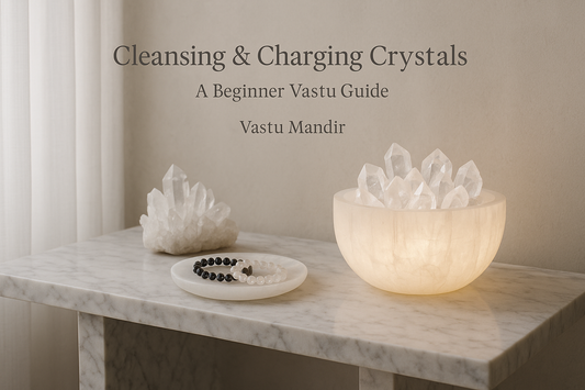 How to Cleanse, Charge & Maintain Vastu Crystals (Beginner Guide)