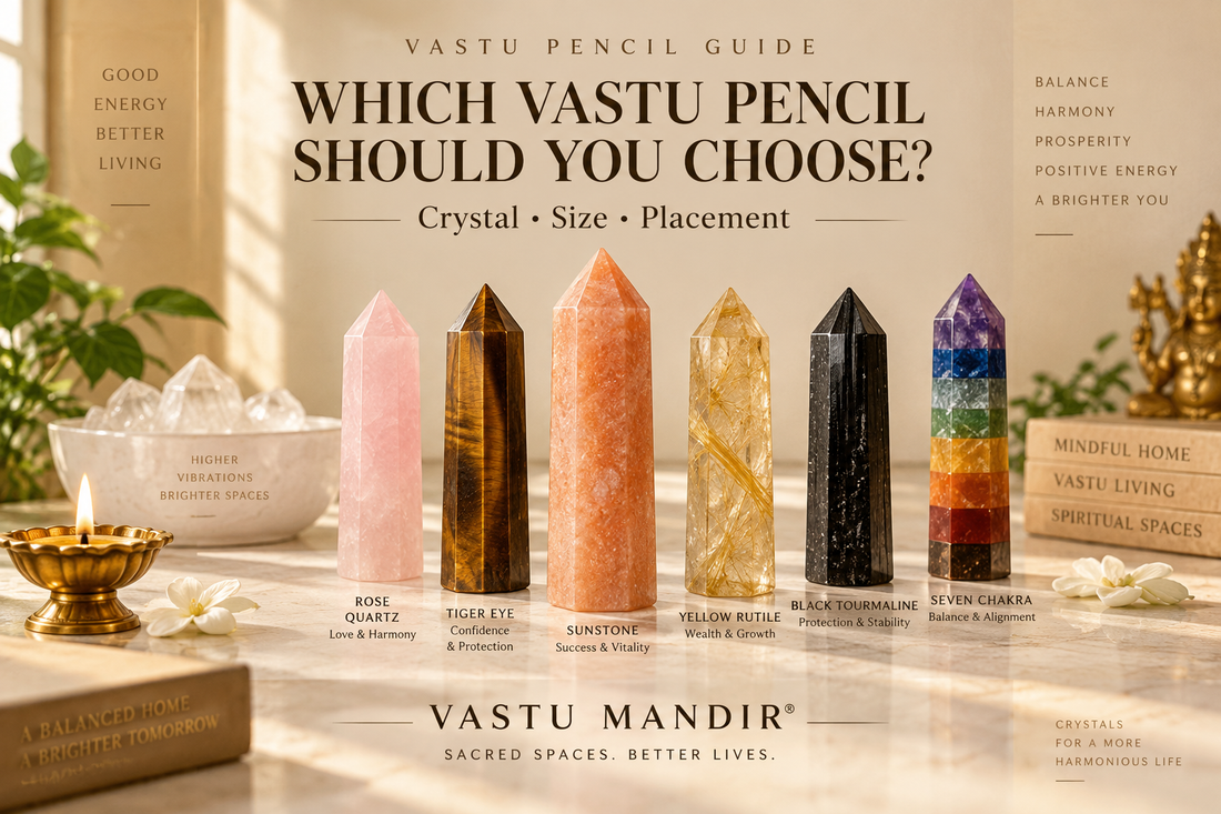 Vastu Pencil Guide: Which Crystal, Size and Placement Should You Choose?