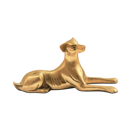 vastu mandir Dog, vastu dog in sitting pose, vastu brass idol, brass items, premium dog in brass metal idol for vastu, home decor, table showpiece