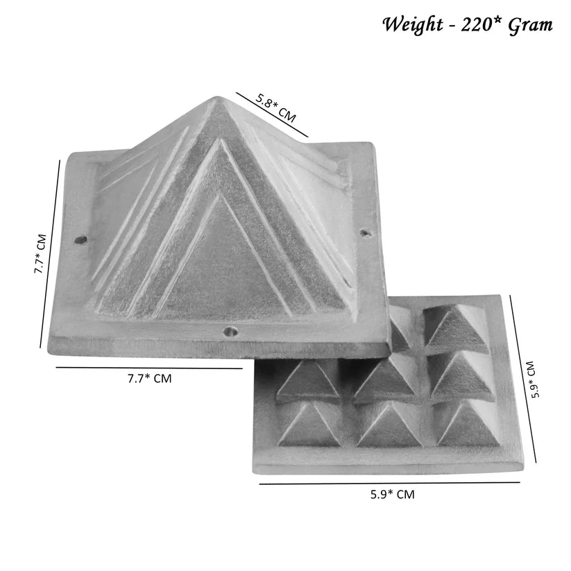 vastu mandir Pyramids, vastu mandir zinc pyramid, double layer of zinc pyramid for home and office, zinc pyramid for vastu