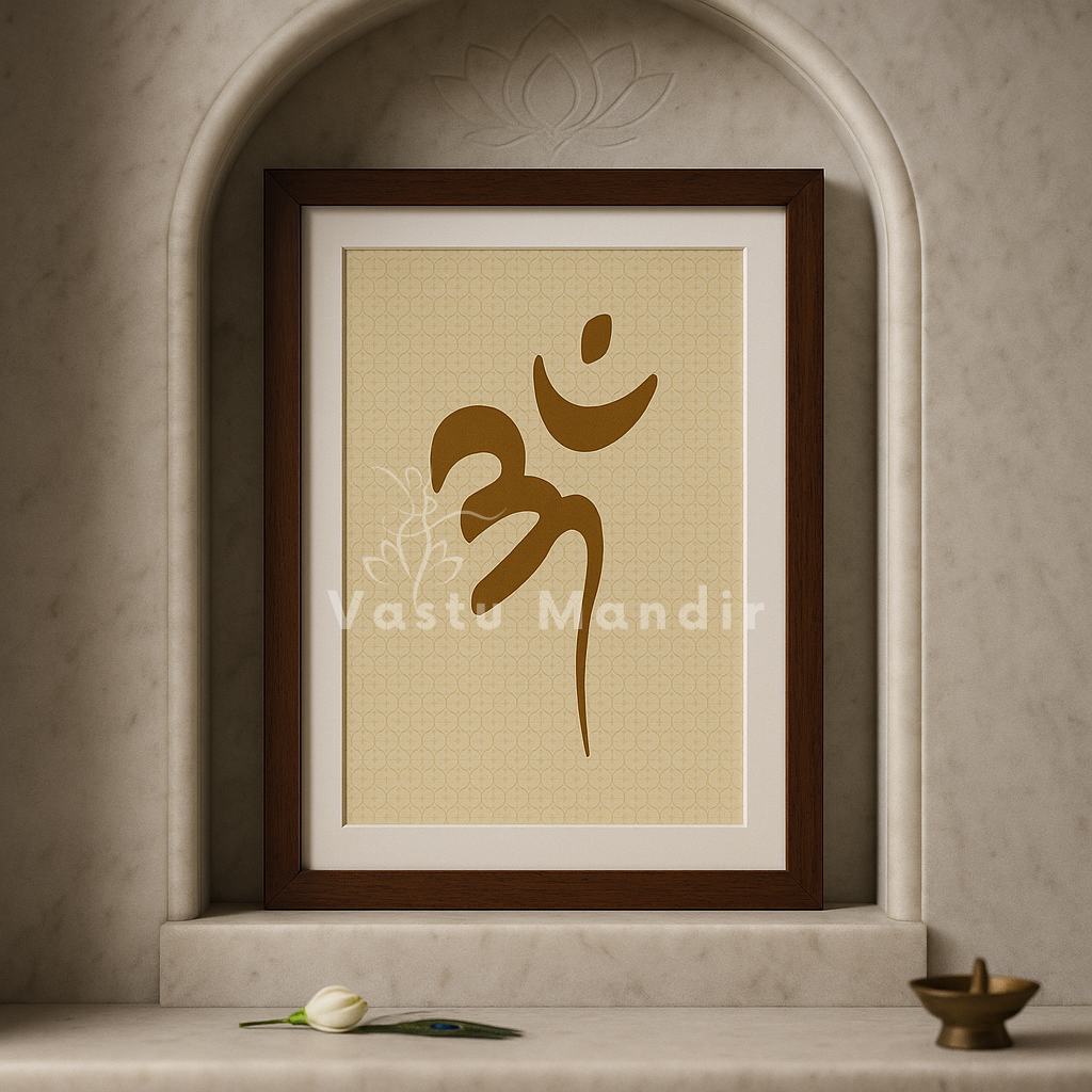 OM - Creates Flow Vastu Wall Art Decoration By Vastu Mandir For Home and Work Places
