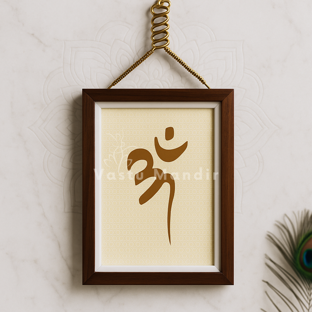 OM - Creates Flow Vastu Wall Art Decoration By Vastu Mandir For Home and Work Places