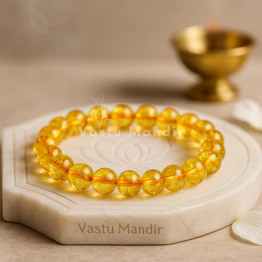 Premium Hydro Citrine 8mm Beads – Vastu Remedy Positive Energy & Focus