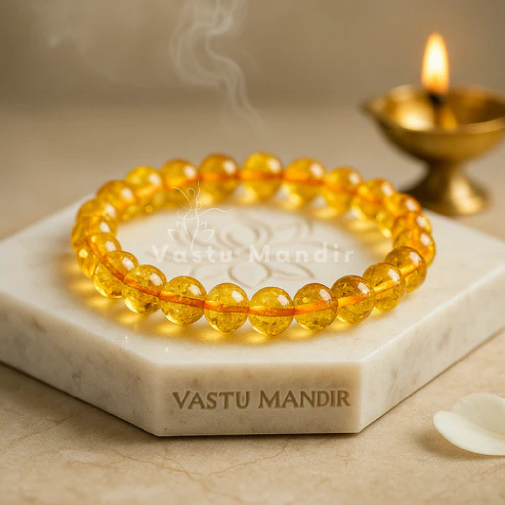 Premium Hydro Citrine 8mm Beads – Vastu Remedy Positive Energy & Focus