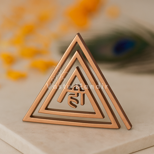 Premium ‘ही’ Symbol Copper Helix (4 & 6 Inch) — Advanced Main Door, Kitchen & South-East Vastu Energy Fix | Vastu Mandir