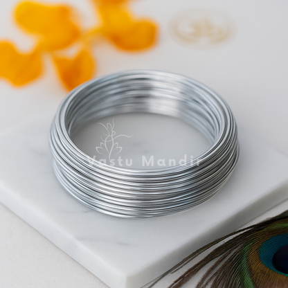 Stainless Steel Wire for Vastu Main Entrance & West Remedies (2mm 4mm Diameter) - Corrosion-Resistant Metal Wire for Communication Enhancement, Focus Improvement & Plot Extension Vastu Treatment by Vastu Mandir