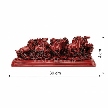 12 running horses made or premium resin