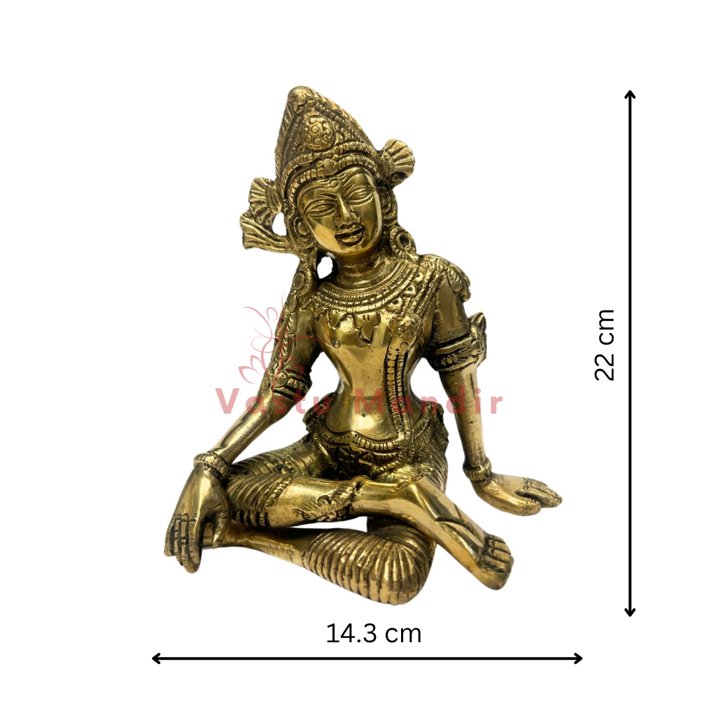 Indra Dev 100% Pure Brass Statue Idol