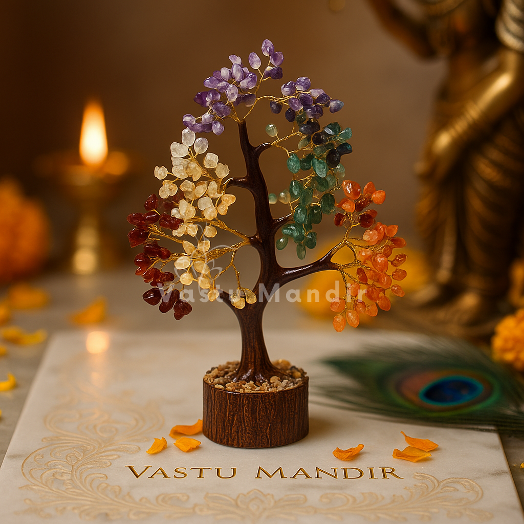 Giant 10-Inch 7 Chakra Gemstone Tree – Total Well-being, Harmony, and Spiritual Balance | Best Vastu Remedy for Home & Body Alignment By Vastu Mandir