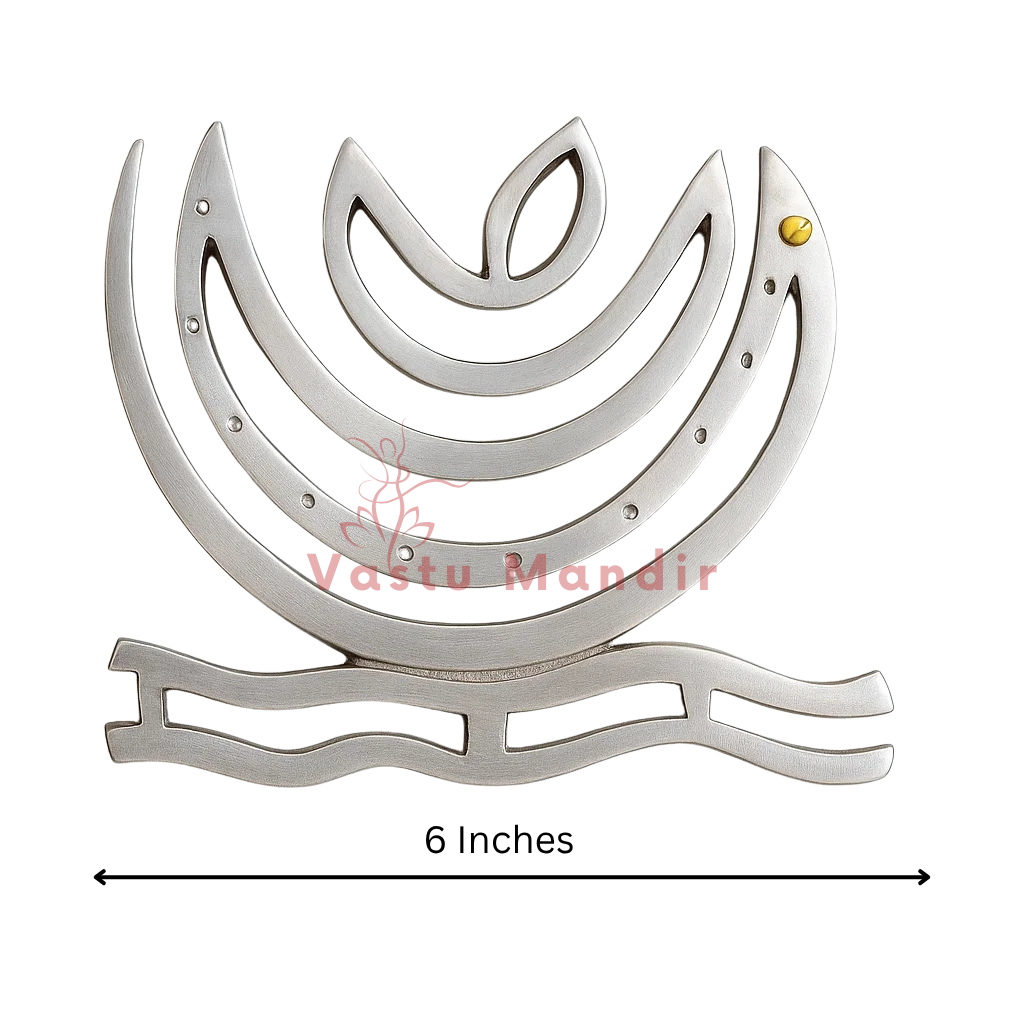 Zinc Vastu Helix – North-East (Ishanya) Remedy for Toilets, Cuts & Missing Corner | Pure Zinc Energy Corrector, 4 Inch & 6 Inch Variants by Vastu Mandir