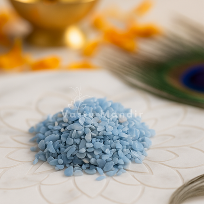 Authentic Angelite Chips — Vastu Remedy for Stress Relief & Spiritual Calm