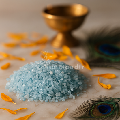 Aquamarine Crystal Chips – Vastu Remedy for Soothing Clarity | Chakra Balance & Calm | 100g / 500g / 1kg