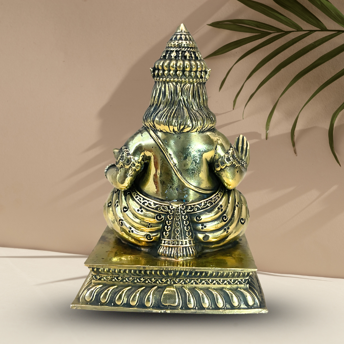 lord dhan kuber statue, brass kuber ji idol, vastu metal idols, kuber statue for home and office, home decoration items, vastu mandir idols, pure brass metal idols for positive energy