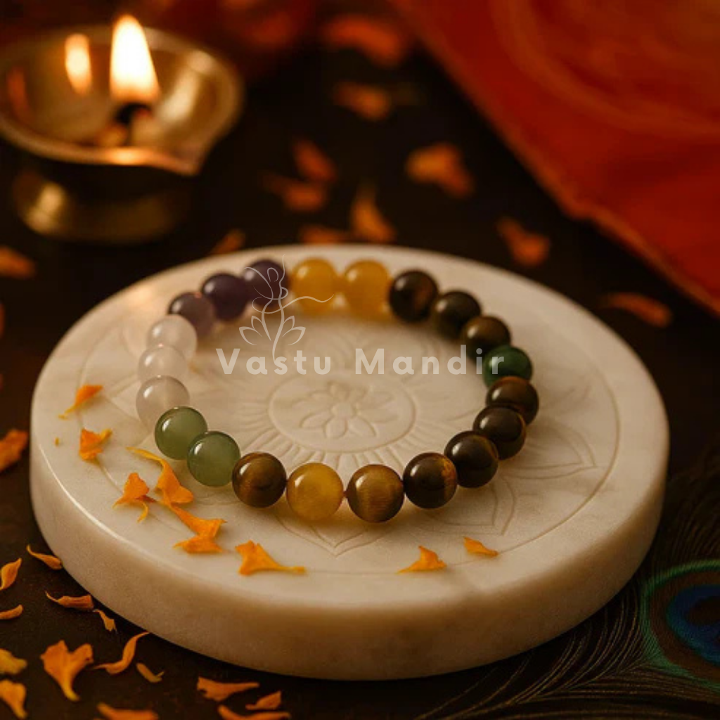 Premium Natural Money Magnet 8mm Bracelet Vastu Remedy for Wealth Attraction, Prosperity & Financial Success