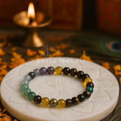 Premium Natural Money Magnet 8mm Bracelet Vastu Remedy for Wealth Attraction, Prosperity & Financial Success