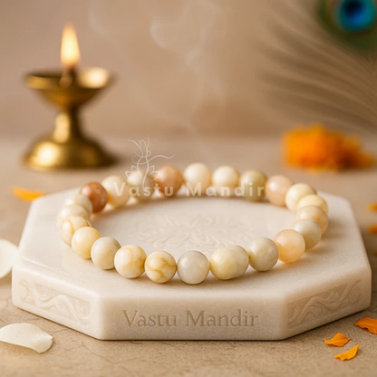 Natural Multi Moonstone Crystal Bracelet – Vastu Remedy for Intuition & Emotional Harmony | 8mm Beads
