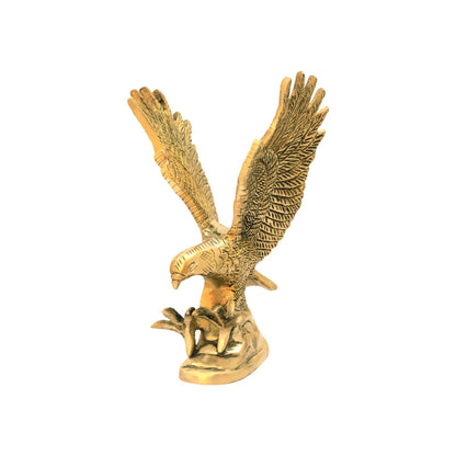 vastu mandir eagle, vastu brass idol, brass items, premium eagle in brass metal idol for vastu, home decor, table showpiece