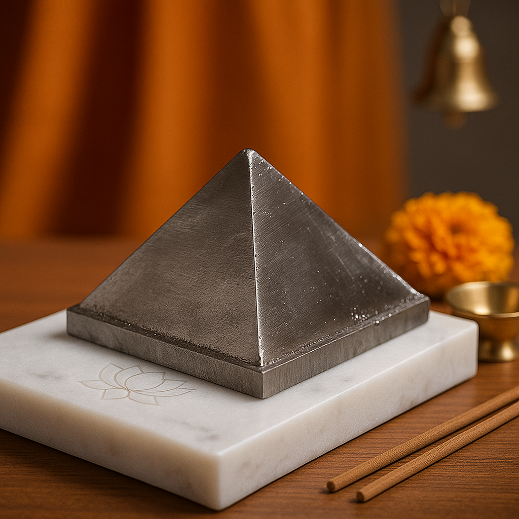 Zinc Vastu pyramid for energy correction and prosperity remedies