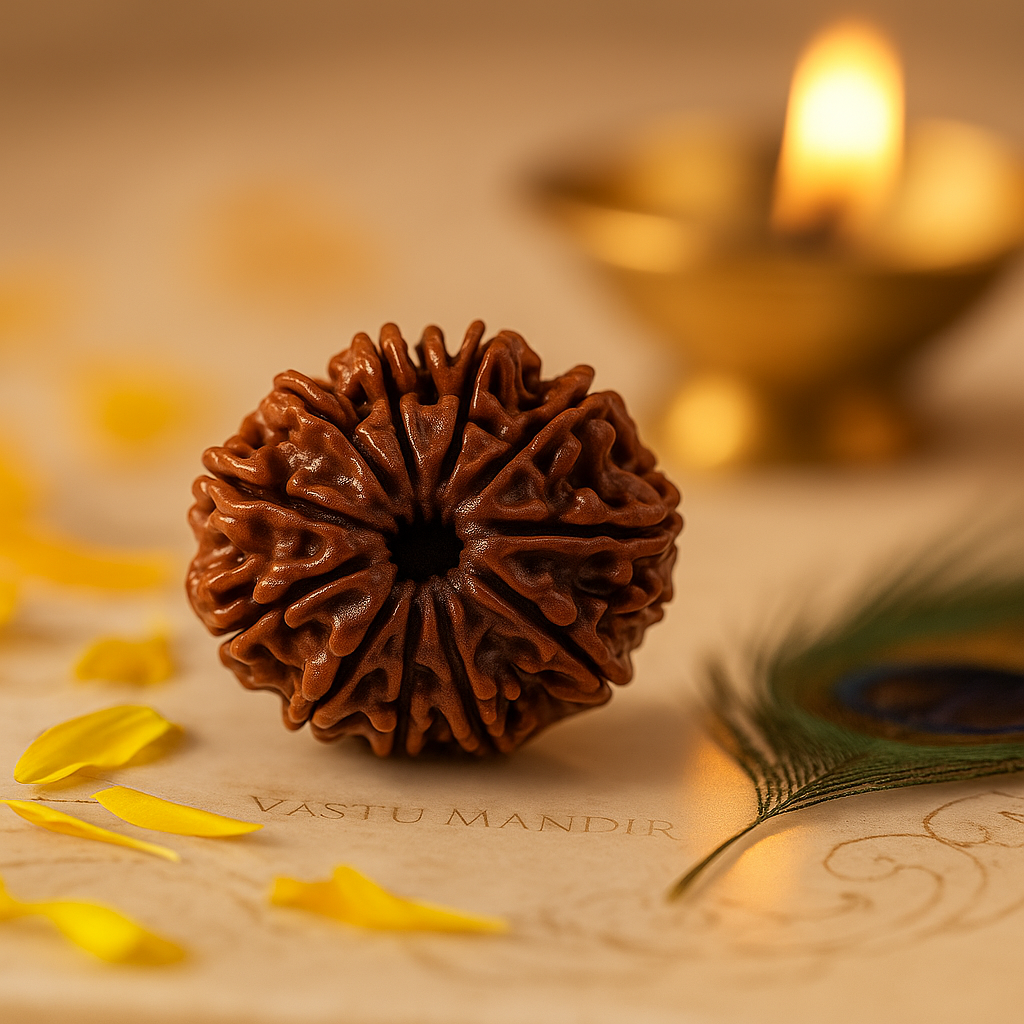Rare 11 Mukhi Rudraksha bead for meditation, energy balance and divine blessings