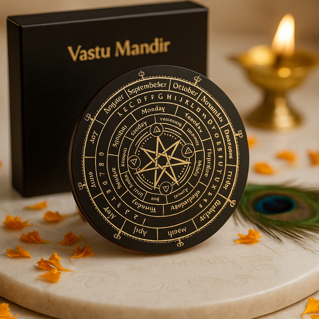Premium 7 Star Dowsing Board (6" & 9") for Vastu Remedy & Chakra Healing — Acrylic Pendulum Chart with Seven-Pointed Star for Energy Detection & Spiritual Guidance Vastu Remedy By Vastu Mandir