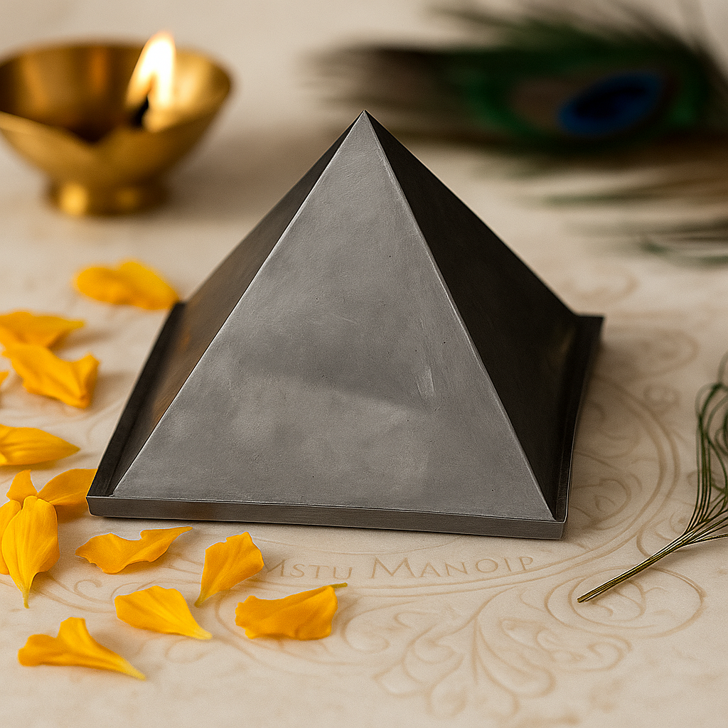 Premium Hollow Iron Pyramid – Vastu Corrector for Energy Balance, Protection & Healing by Vastu Mandir
