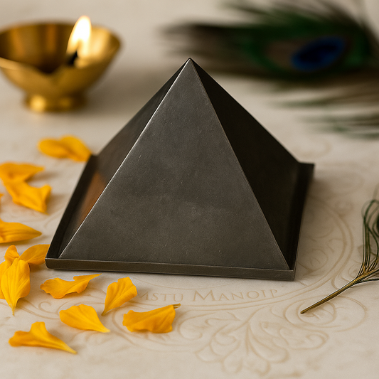 Premium Hollow Iron Pyramid – Vastu Corrector for Energy Balance, Protection & Healing by Vastu Mandir