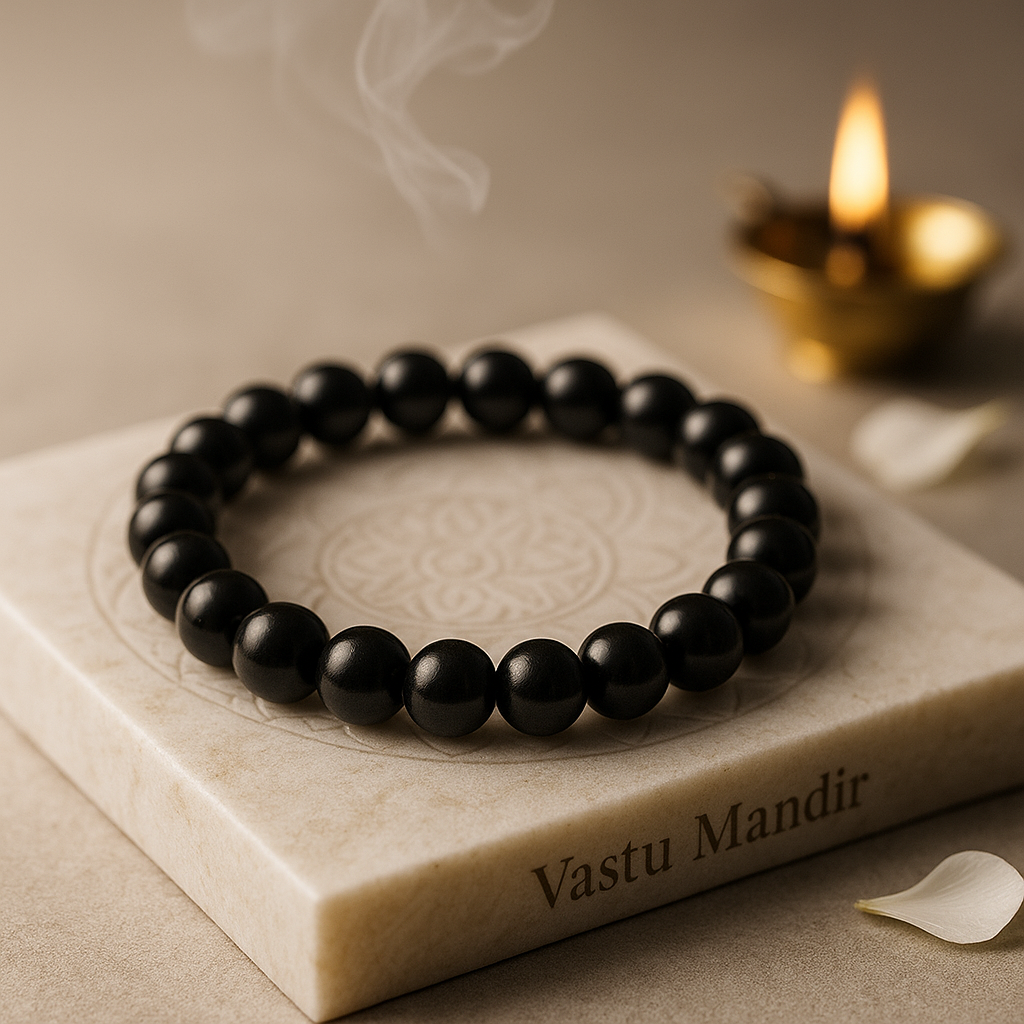 Hydro Black Tourmaline round 10mm beads, grounding crystal bracelet