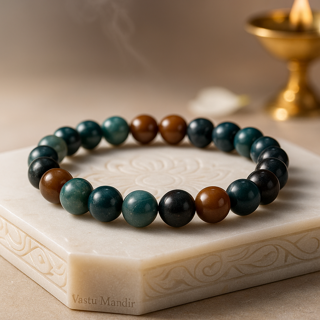 Natural Bloodstone crystal bracelet 8mm on elastic for grounding