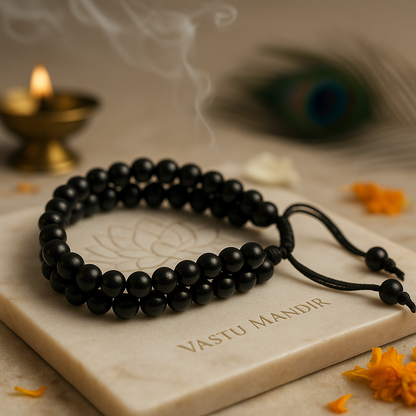 Natural Black Tourmaline 8mm Dual-Strand Bracelet – Shield & Stability