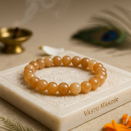 Premium Natural Sunstone 8mm Bead Bracelet for Confidence & Joy