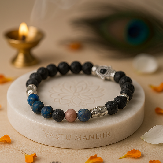 Thyroid Support & Lava Stone Bracelet (8mm Beads) – Calm Voice & Steady Energy