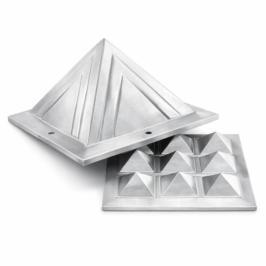2-Layer Aluminium Pyramid Vastu Remedy for Health, Wealth and Positive Energy Balance for Home Entrance, Main Door and Kitchen Placement | 7.6 cm | 110 g