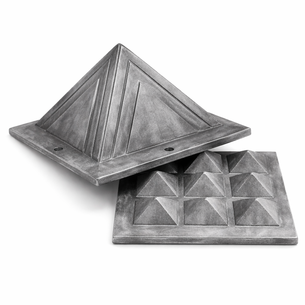 2-Layer Lead Vastu Pyramid – Vastu Remedy for South-West Stability & Wealth | Ideal for Entrance, Kitchen & Living Areas | 7.6 cm | 380 g