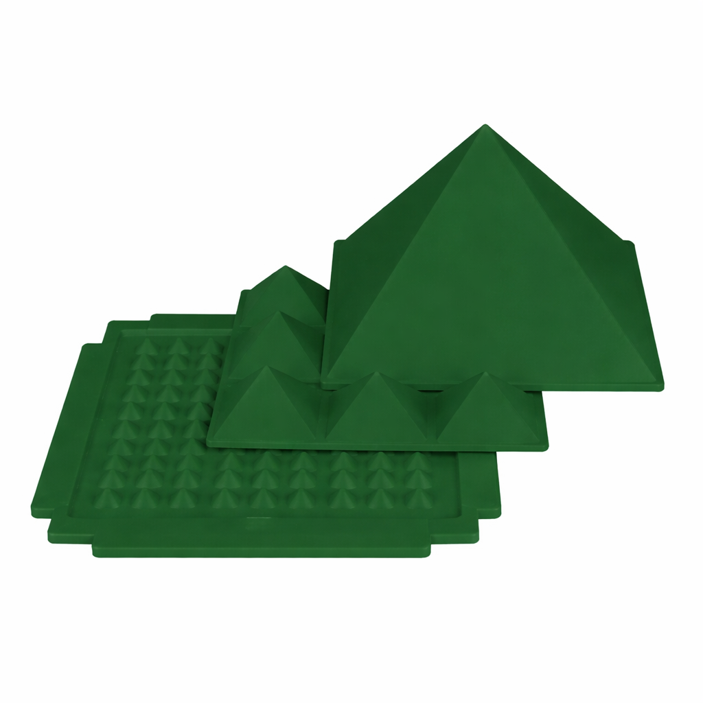 3-Layer Plastic Vastu Pyramid – Energy Balancing Vastu Remedy for Health & Wealth | Ideal for Entrance, Main Door & Kitchen | 13 x 13 cm | 50 g