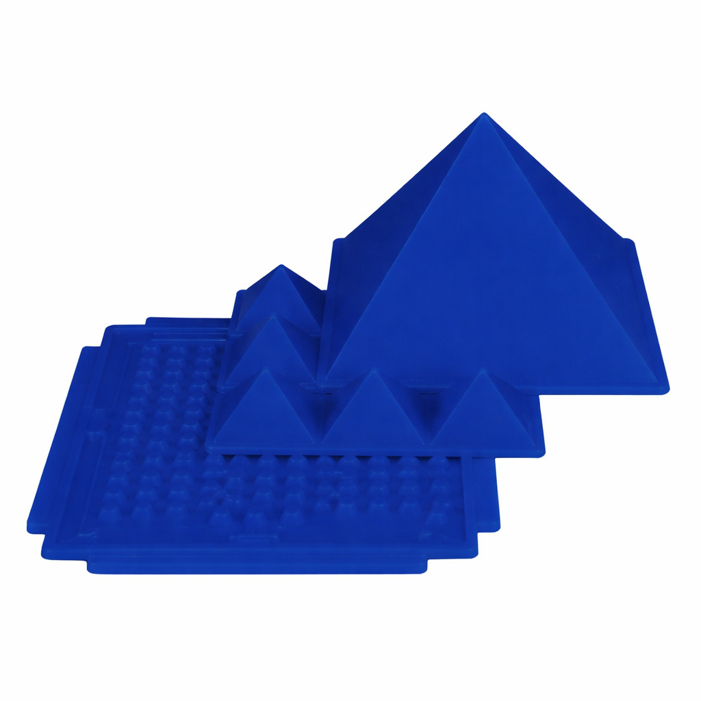 3-Layer Plastic Vastu Pyramid – Energy Balancing Vastu Remedy for Health & Wealth | Ideal for Entrance, Main Door & Kitchen | 13 x 13 cm | 50 g