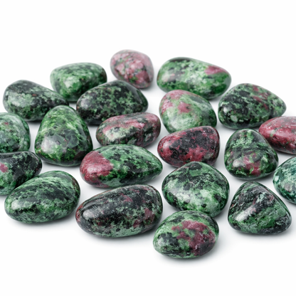 Ruby Zoisite Tumbled Stones – Vastu Remedy for Vitality & Heart-Mind Harmony | Ideal for Relationship Areas | 100g / 500g / 1kg